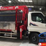 Xe tải 8 Tấn Hyundai HD120SL thùng dài 6m2 gắn cẩu UNIC UR-V343 3 Tấn 3 Khúc